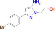 2-[5-amino-3-(4-bromophenyl)-1h-pyrazol-1-yl]ethan-1-ol