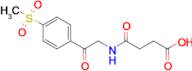 3-{[2-(4-methanesulfonylphenyl)-2-oxoethyl]carbamoyl}propanoic acid
