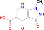 1-methyl-3,4-dioxo-1H,2H,3H,4H,7H-pyrazolo[3,4-b]pyridine-5-carboxylic acid