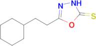 5-(2-cyclohexylethyl)-2,3-dihydro-1,3,4-oxadiazole-2-thione
