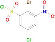 2-Bromo-5-chloro-3-nitrobenzene-1-sulfonyl chloride