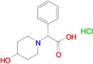 2-(4-Hydroxypiperidin-1-yl)-2-phenylacetic acid hydrochloride