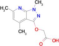 2-({1,4,6-trimethyl-1h-pyrazolo[3,4-b]pyridin-3-yl}oxy)acetic acid