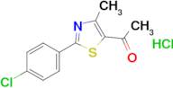 1-[2-(4-chlorophenyl)-4-methyl-1,3-thiazol-5-yl]ethan-1-one hydrochloride