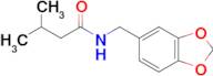 n-[(1,3-dioxaindan-5-yl)methyl]-3-methylbutanamide