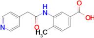 4-Methyl-3-[2-(pyridin-4-yl)acetamido]benzoic acid