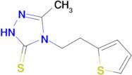 3-methyl-4-[2-(thiophen-2-yl)ethyl]-4,5-dihydro-1H-1,2,4-triazole-5-thione