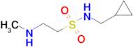 n-(Cyclopropylmethyl)-2-(methylamino)ethane-1-sulfonamide