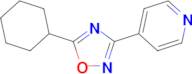 4-(5-Cyclohexyl-1,2,4-oxadiazol-3-yl)pyridine
