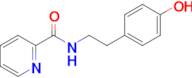 N-[2-(4-hydroxyphenyl)ethyl]pyridine-2-carboxamide