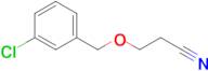 3-[(3-chlorophenyl)methoxy]propanenitrile