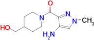 [1-(4-amino-1-methyl-1h-pyrazole-3-carbonyl)piperidin-4-yl]methanol