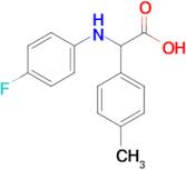 2-[(4-fluorophenyl)amino]-2-(4-methylphenyl)acetic acid