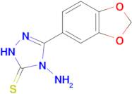 4-amino-3-(2H-1,3-benzodioxol-5-yl)-4,5-dihydro-1H-1,2,4-triazole-5-thione