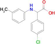 2-(4-Chlorophenyl)-2-[(3-methylphenyl)amino]acetic acid