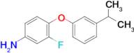 3-Fluoro-4-[3-(propan-2-yl)phenoxy]aniline