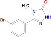 3-(3-Bromophenyl)-4-methyl-4,5-dihydro-1h-1,2,4-triazol-5-one