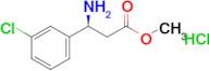 Methyl (3S)-3-amino-3-(3-chlorophenyl)propanoate hydrochloride