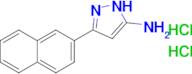 3-(naphthalen-2-yl)-1H-pyrazol-5-amine dihydrochloride