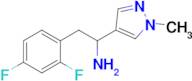 2-(2,4-Difluorophenyl)-1-(1-methyl-1h-pyrazol-4-yl)ethan-1-amine