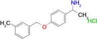 1-{4-[(3-methylphenyl)methoxy]phenyl}ethan-1-amine hydrochloride