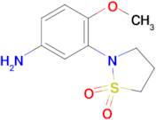 2-(5-Amino-2-methoxyphenyl)-1lambda6,2-thiazolidine-1,1-dione