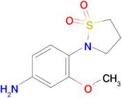 2-(4-Amino-2-methoxyphenyl)-1lambda6,2-thiazolidine-1,1-dione