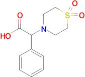 2-(1,1-Dioxo-1lambda6-thiomorpholin-4-yl)-2-phenylacetic acid