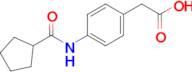 2-(4-Cyclopentaneamidophenyl)acetic acid