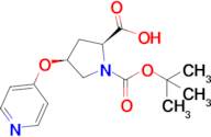 (2s,4s)-1-[(tert-butoxy)carbonyl]-4-(pyridin-4-yloxy)pyrrolidine-2-carboxylic acid