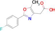 2-[2-(4-fluorophenyl)-5-methyl-1,3-oxazol-4-yl]acetic acid