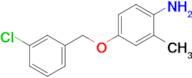 4-[(3-chlorophenyl)methoxy]-2-methylaniline