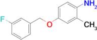 4-[(3-fluorophenyl)methoxy]-2-methylaniline