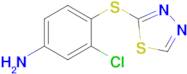 3-Chloro-4-(1,3,4-thiadiazol-2-ylsulfanyl)aniline