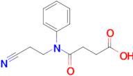 3-[(2-cyanoethyl)(phenyl)carbamoyl]propanoic acid