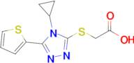 2-{[4-cyclopropyl-5-(thiophen-2-yl)-4h-1,2,4-triazol-3-yl]sulfanyl}acetic acid