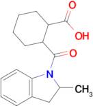 2-(2-Methyl-2,3-dihydro-1h-indole-1-carbonyl)cyclohexane-1-carboxylic acid