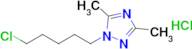 1-(5-Chloropentyl)-3,5-dimethyl-1h-1,2,4-triazole hydrochloride