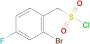 (2-Bromo-4-fluorophenyl)methanesulfonyl chloride