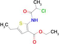 Ethyl 2-(2-chloropropanamido)-5-ethylthiophene-3-carboxylate