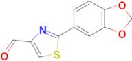 2-(1,3-Dioxaindan-5-yl)-1,3-thiazole-4-carbaldehyde