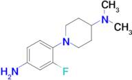 1-(4-Amino-2-fluorophenyl)-N,N-dimethylpiperidin-4-amine