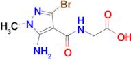 2-[(5-amino-3-bromo-1-methyl-1h-pyrazol-4-yl)formamido]acetic acid