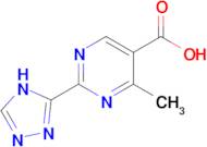 4-Methyl-2-(4h-1,2,4-triazol-3-yl)pyrimidine-5-carboxylic acid