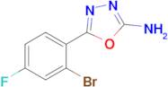 5-(2-Bromo-4-fluorophenyl)-1,3,4-oxadiazol-2-amine