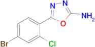 5-(4-Bromo-2-chlorophenyl)-1,3,4-oxadiazol-2-amine
