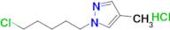 1-(5-Chloropentyl)-4-methyl-1h-pyrazole hydrochloride