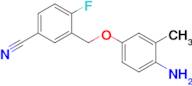 3-(4-Amino-3-methylphenoxymethyl)-4-fluorobenzonitrile