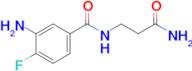 3-[(3-amino-4-fluorophenyl)formamido]propanamide