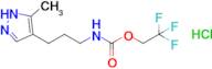 2,2,2-Trifluoroethyl n-[3-(5-methyl-1h-pyrazol-4-yl)propyl]carbamate hydrochloride